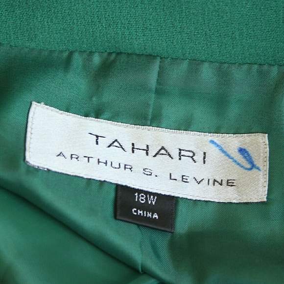 NWOT / Tahari Green Blazer /18W - Picture 6 of 8